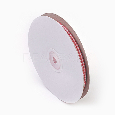 Double Face Gingham Ribbon Satin Ribbon RC10mmC01-1