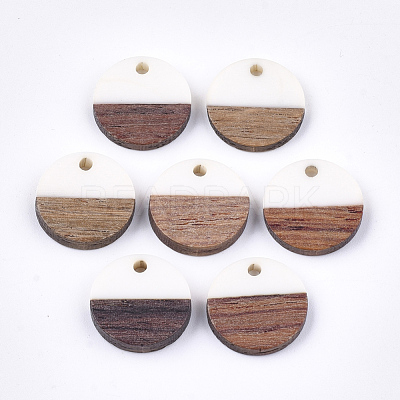 Resin & Walnut Wood Pendants RESI-S358-02E-01-1