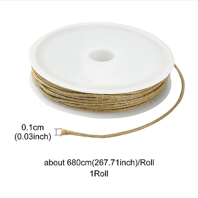 6.8M Waxed Cotton Cords YC-YW0001-03-278-1