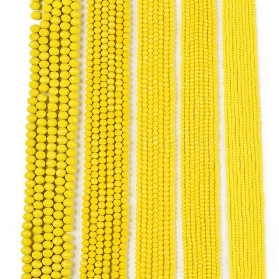 Opaque Solid Color Imitation Jade Glass Beads Strands EGLA-A044-P3mm-D04-1