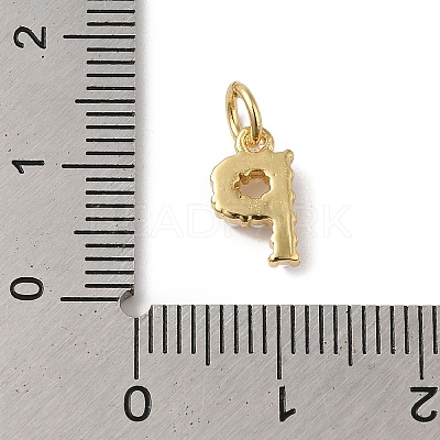 Rack Plating Brass with ABS Plastic Imitation Pearl Charms KK-B092-30P-G-1