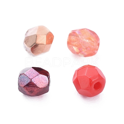 Fire-polished Czech Glass Beads LAMP-D180-16B-01-1
