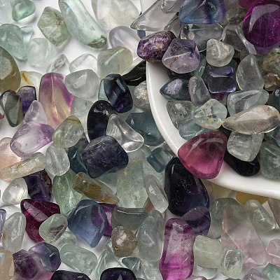 Natural Green Fluorite Chip Beads LS-X-G-M364-06-1