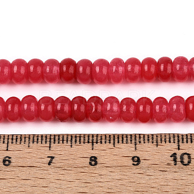 Dyed Natural White Jade Beads Strands G-T139-59A-05-1