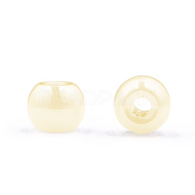 6/0 Imitation Jade Glass Seed Beads SEED-N004-006-12-1