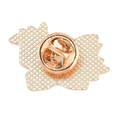 Butterfly Alloy Enamel Lapel Pin Backs JEWB-P057-04D-G-1