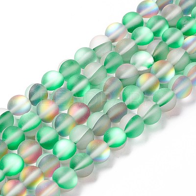 Synthetic Moonstone Beads Strands G-E573-01B-20-1