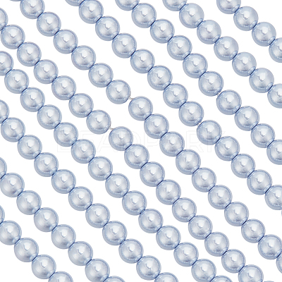 2 Strands Dyed Shell Pearl Beads Strands SHEL-HY0001-12-1