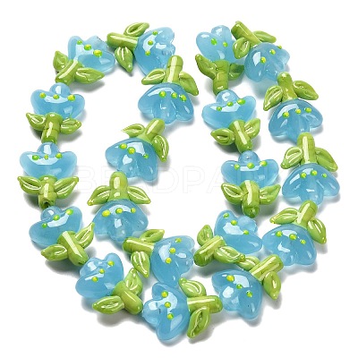 Handmade Lampwork Beads Strands LAMP-A005-03B-1