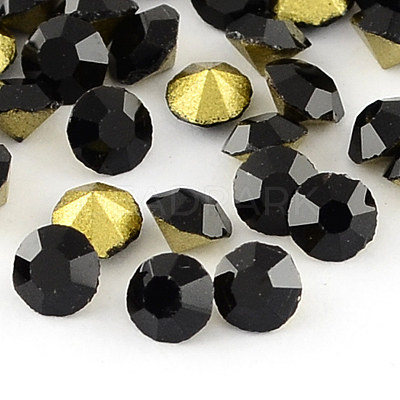 Glass Pointed Back Rhinestone RGLA-R004-8mm-05B-1