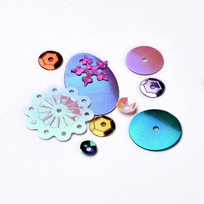 Plastic Paillette/Sequins Beads PVC-MSMC001-02-1