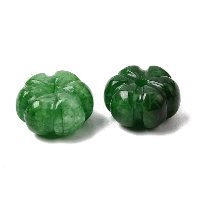 Natural Myanmar Jade Dyed Carved Beads G-C283-09-1