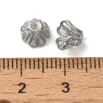 Non-Tarnish 304 Stainless Steel Bead Caps STAS-P363-03A-P-1