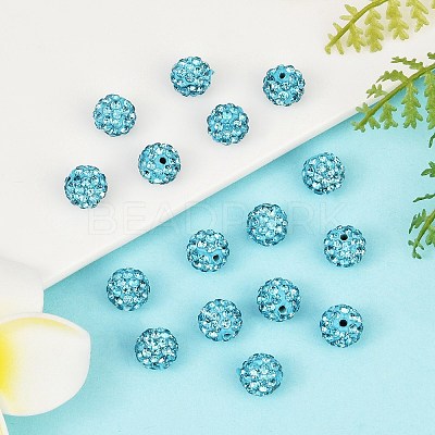 Pave Disco Ball Beads RB-H258-8MM-202-1