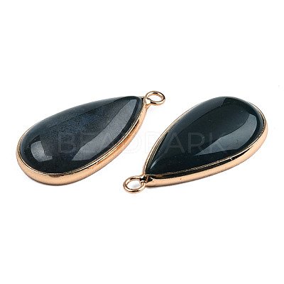 Natural Moss Agate Pendants G-S344-51B-1