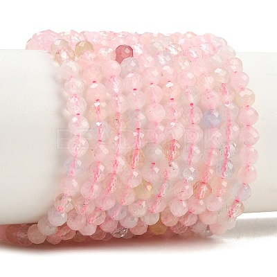 Natural Morganite Beads Strands G-O166-25-3mm-01-1