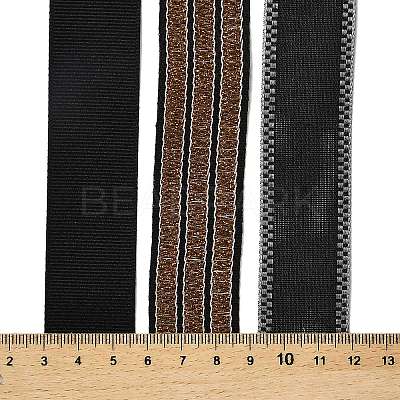 9 Yards 3 Styles Polyester Ribbon SRIB-A014-G09-1
