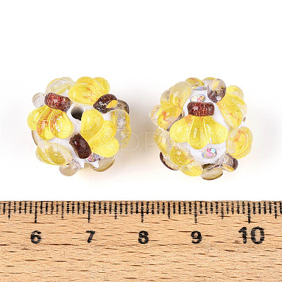 Fruit Round Resin Beads RESI-T059-03A-1