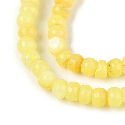Natural Freshwater Shell Dyed Beads Strands SHEL-T020-29A-09-1