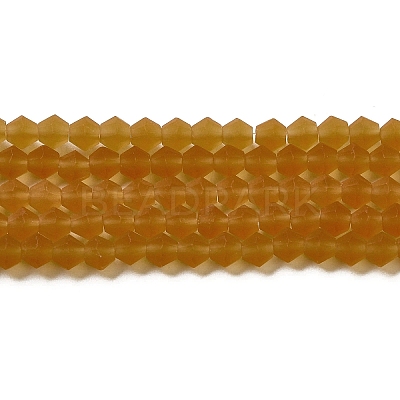 Imitate Austrian Crystal Frosted Glass Beads Strands LS-GLAA-F029-TM2mm-B28-1