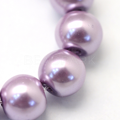 Baking Paint Glass Pearl Bead Strands HY-Q003-3mm-44-1