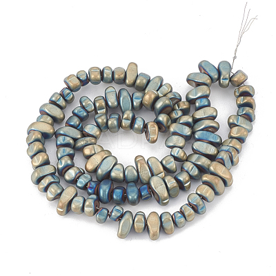 Electroplate Non-magnetic Synthetic Hematite Beads Strands G-T061-103H-1