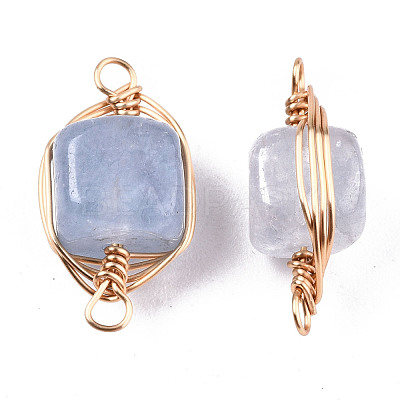 Natural Agate Links Connectors G-T131-99C-1