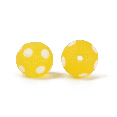 Frosted Handmade Lampwork Beads LAMP-Q039-10C-1
