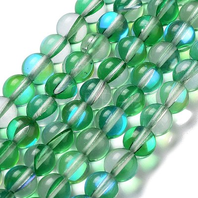 Synthetic Moonstone Beads Strands G-P528-J02-14-1