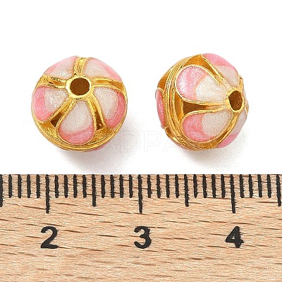 Alloy Enamel Beads ENAM-B037-05G-02-1