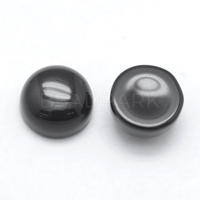 Natural Obsidian Cabochons X-G-E492-H-16-1