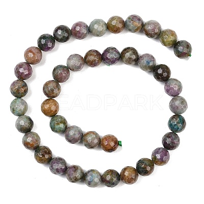 Natural Red Corundum Beads Strands G-K405-A01-10mm-1