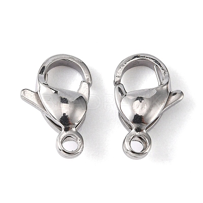 Tarnish Resistant 304 Stainless Steel Lobster Claw Clasps STAS-M262-01-11mm-1