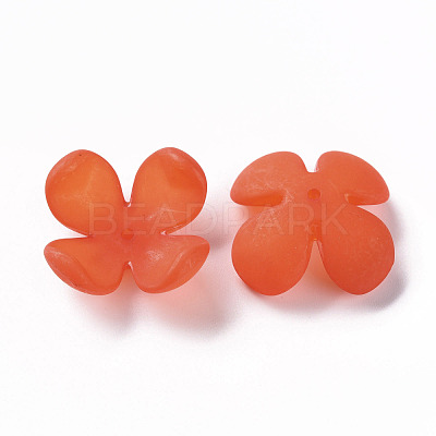 Frosted Acrylic Bead Caps MACR-S371-06A-726-1