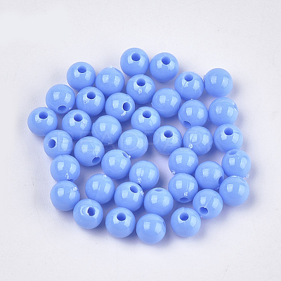 Opaque Plastic Beads KY-T005-6mm-623-1