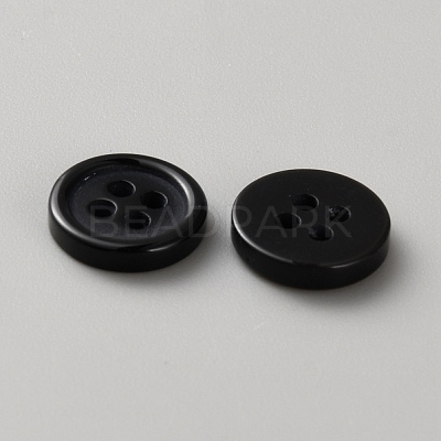 100Pcs 2-Hole Resin Buttons BUTT-WH20005-08C-1