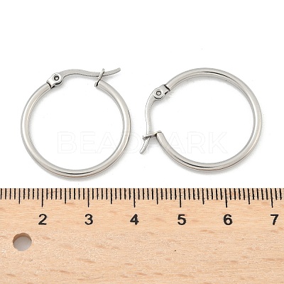 Tarnish Resistant 304 Stainless Steel Hoop Earrings EJEW-F105-10P-1