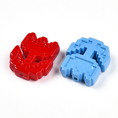 Opaque Acrylic Beads OACR-T028-37-1-1