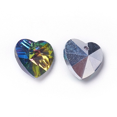 Romantic Valentines Ideas Glass Charms X-G030V14mm-27-1