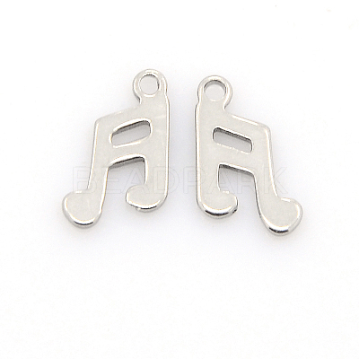 Tarnish Resistant 304 Stainless Steel Charms STAS-J014-08-1