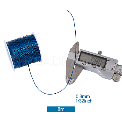 Round Copper Beading Wire for Jewelry Making YS-TAC0004-0.8mm-10-1