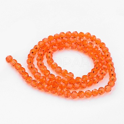 Transparent Glass Bead Strands GLAA-G013-6mm-70-1