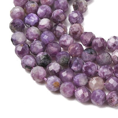 Natural Charoite Beads Strands GG-CBAA8F4-B09-4mm-A-1