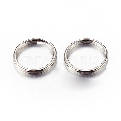 Platinum Plated Iron Split Key Rings X-IFIN-C057-15mm-1