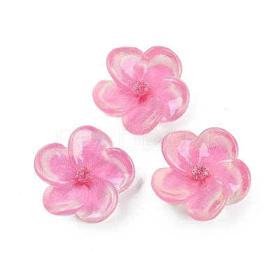 Flower Series Resin Cabochons CRES-Q008-01D-1