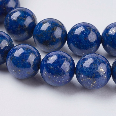 Natural Lapis Lazuli Beads Strands X-G-G423-10mm-A-1