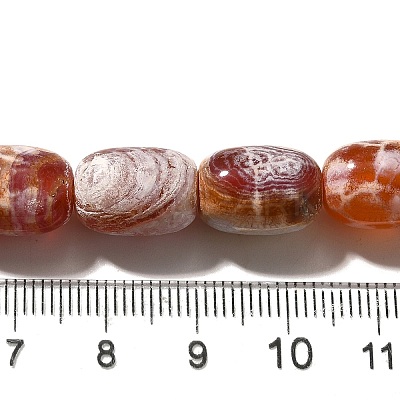 Natural Fire Crackle Agate(Dyed & Heated) Beads Strands G-H091-C03-01-1