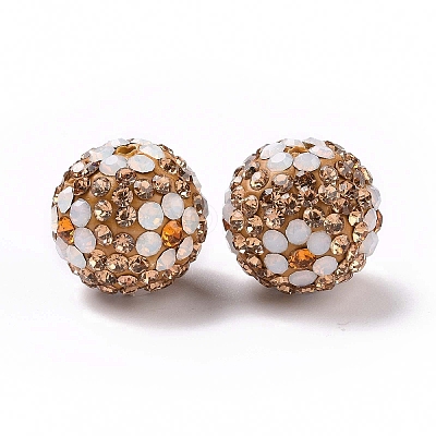 Polymer Clay Rhinestone Beads RB-L029-03-1