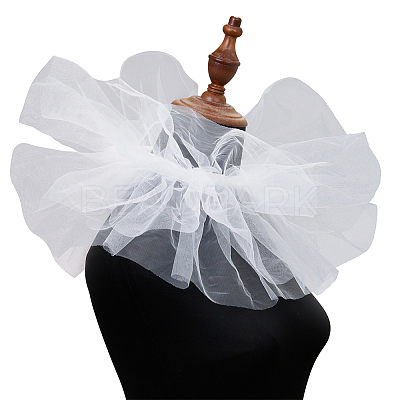 Detachable Lady's Gauze Fake Collar AJEW-WH20042-90D-1