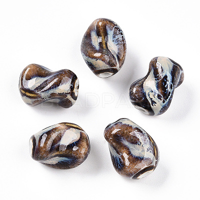 Handmade Porcelain Beads PORC-N008-06J-1